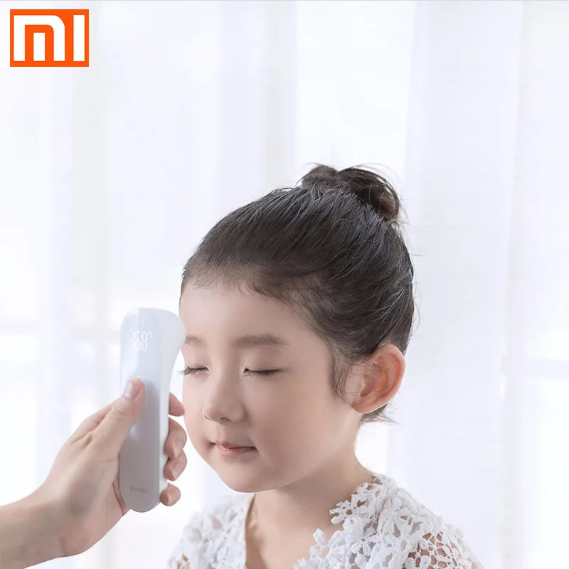 Оригинальный термометр Xiaomi Mijia iHealth, цифровой инфракрасный светодиодный термометр для лихорадки, клинический Бессенсорный светодиодный дисплей|Комплекты решений для умного дома| | АлиЭкспресс