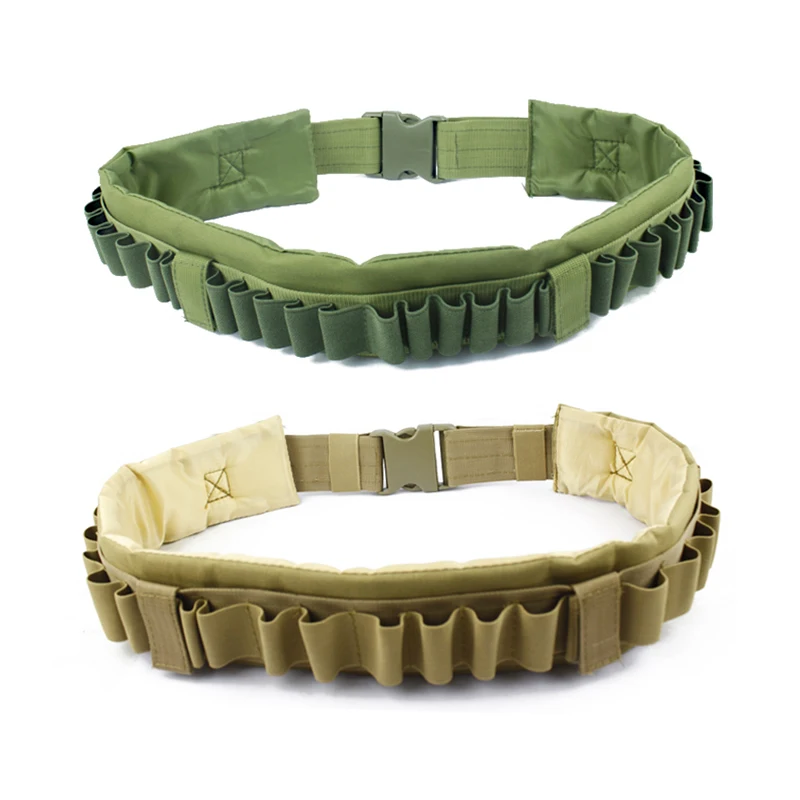 

Tactical adjustable 25 Shotgun Shell Bandolier Belt Military 12 Gauge Ammo Holder Military Shotgun waist Belt for hunting