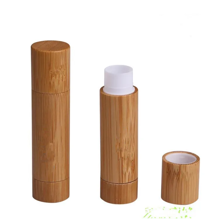 

10pcs/lot Free shipping fashion high quality 5ml bamboo tubes for lipstick, 5ml bamboo wax tubes ZKH48