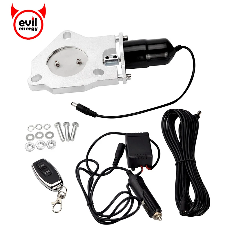 

2.5" Stainless Steel Headers Y pipe Electric Exhaust CutOut cut out Kit fit Remote control kits with Electronic switch