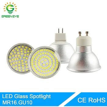 

GreenEye High Bright Glass Aluminum MR16 GU10 LED Spot Lamp Light Bulb 220V 7W 9W LED Spotlight Lampara Lampada Bombilla Ampoule