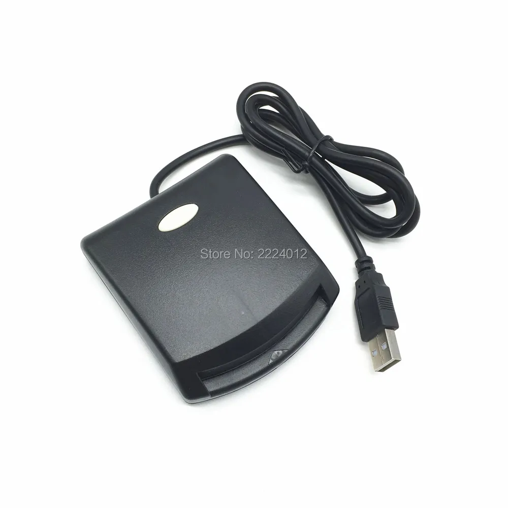 USB Contact EMV USIM SIM eID Tax on web Smart Chip Card Reader Writer Programmer SLE4442 SLE4428 AT24C64 AT24C02 + CD driver