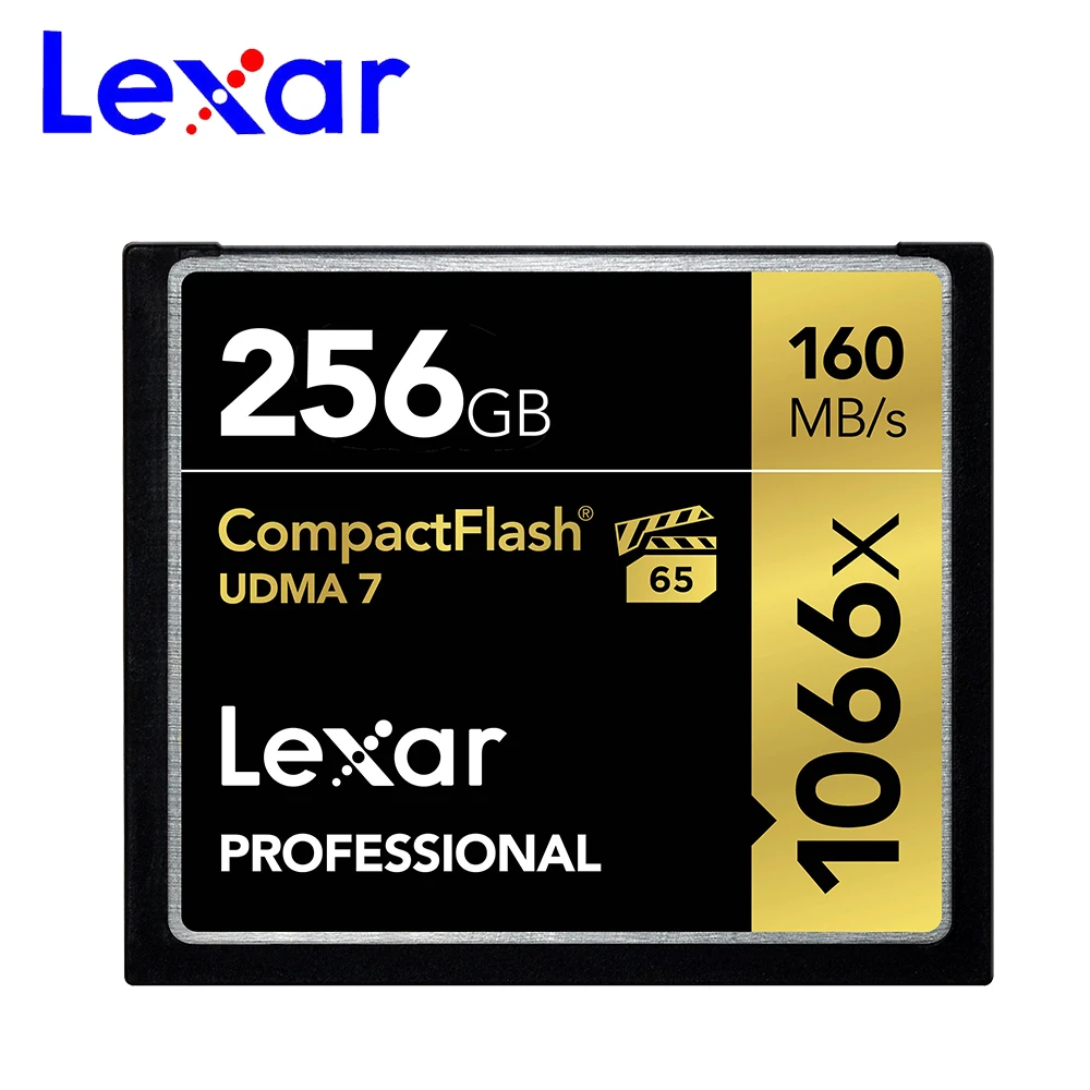 

Lexar UDMA 7 CF Card 1066x 16GB 32GB Up to 160MB/s VPG-65 64GB 128GB 256GB Compactflash Memory card for Full HD/3D and 4K video