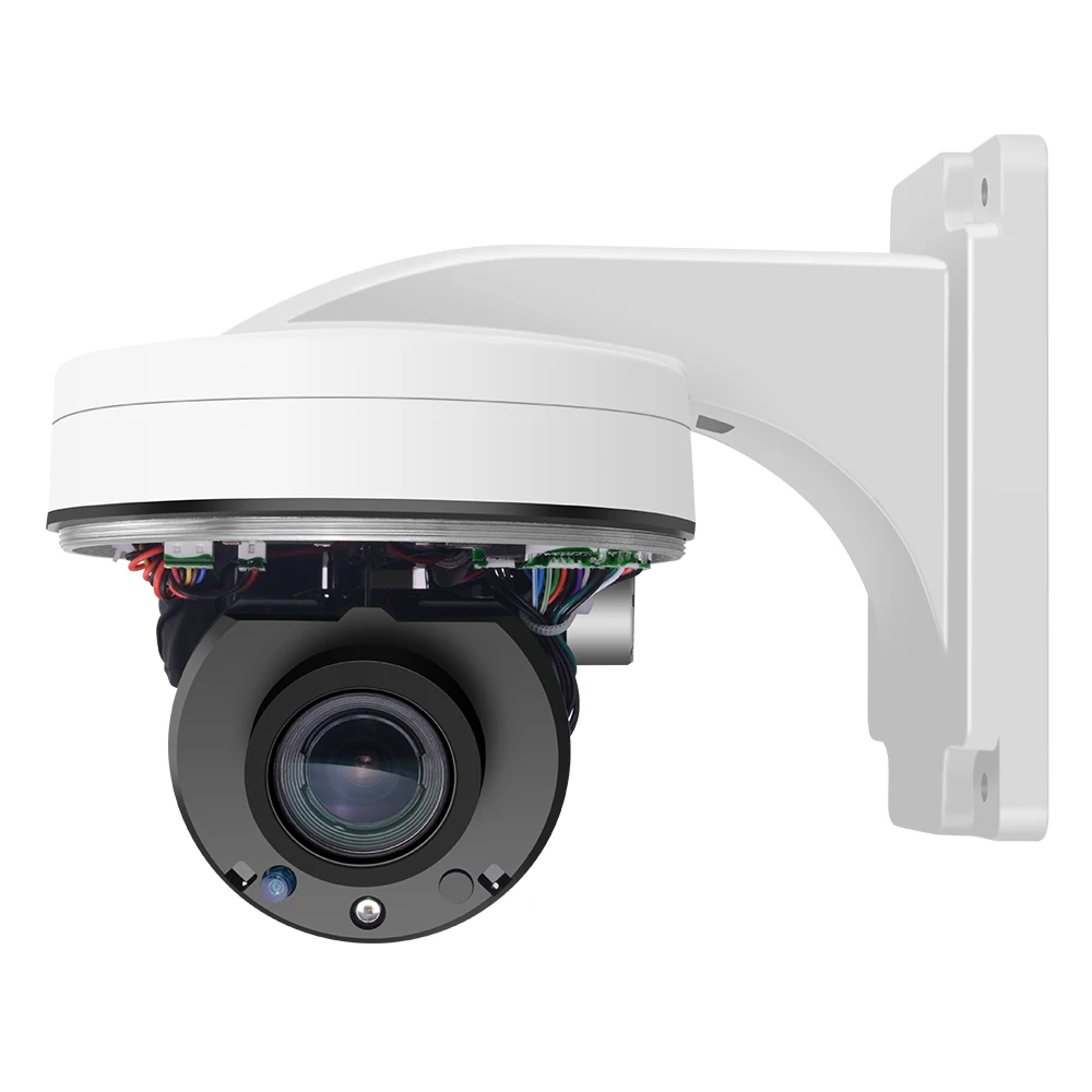 Моторизованная 4 кратная варифокальная мегапиксельная IP PTZ купольная камера
