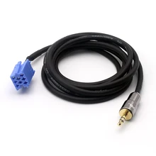 AUX In Input Adapter 8pin Mini ISO Radio Cable For BLAUPUNKT Polo Fiat Player For IPOD MP3