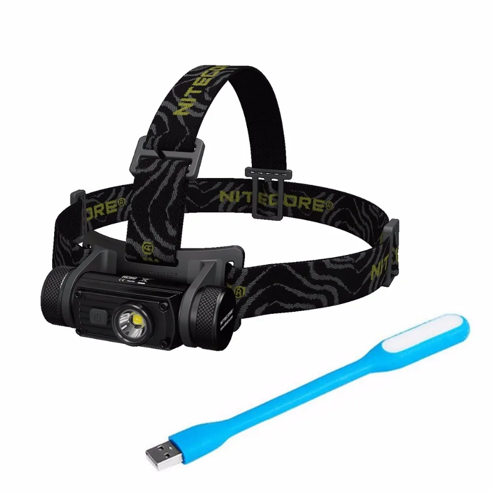 

TOPSALE NITECORE HC60 Headlamp CREE XM-L2 U2 1000 LMs Waterproof Camping Flashlight with USB-Light Without Battery Free Shpping