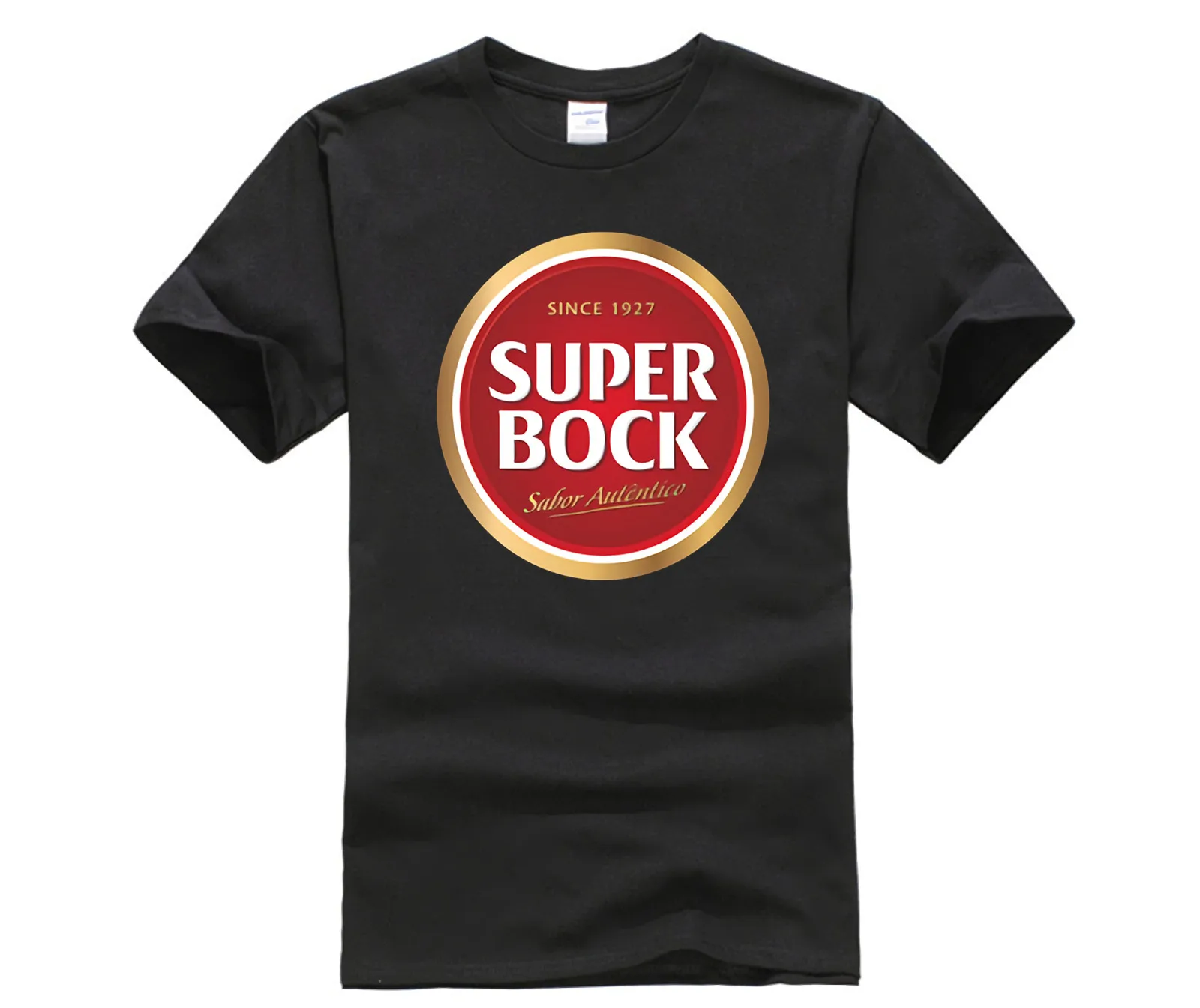 

men's casual fashion T-shirt round neck cool man's Super Bock beer Portugal Fashion Printed men's T-Shirt Short Sleeve