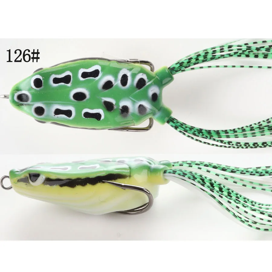 W. P. E новая лягушка приманка 1 шт. 15,2 г Snakehead Кривошип искусственный сильный мягкий Приманка Ray лягушка приманка рыболовные снасти на пескаря верхняя приманка для воды - Цвет: 126