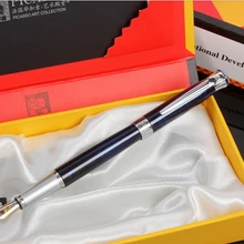 Пикассо авторучка 903 Мраморный Цветок синий Серебряный зажим с позолотой ручка