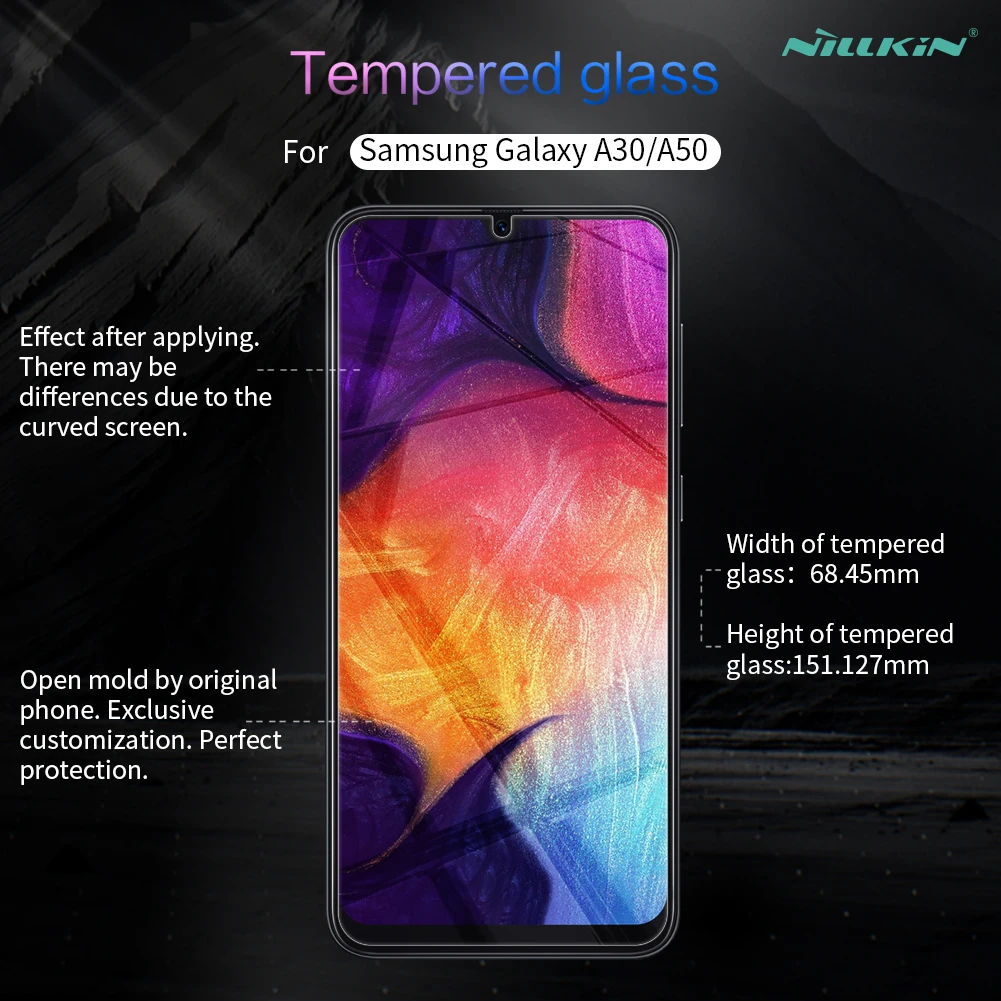 Для Samsung A30 стекло Nillkin Amazing H+ Pro 0,2 мм протектор экрана закаленное стекло для Samsung Galaxy A50 A20 A30 A70