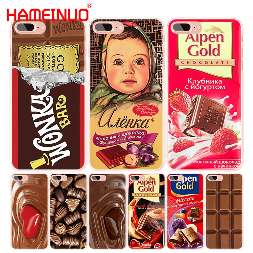 

HAMEINUO alenka bar wonka chocolate cell phone Cover case for iphone 4 4s 5 5s SE 5c 6 6s 7 8 X plus