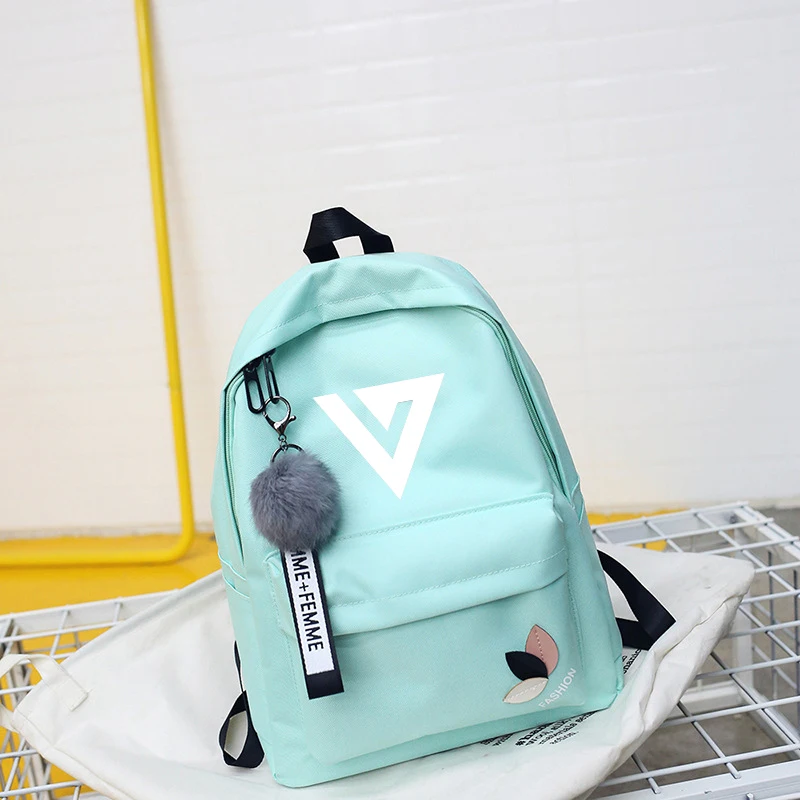 Новейший бродячий Детский рюкзак Seventeen Ikon Bangtan для мальчиков, рюкзак для книг, рюкзак TXT, школьный рюкзак для подростков и женщин - Цвет: seventeen4