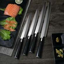 Японские ножи кухни сашими суши Янаги рыбы филе шеф-повара кухонные аксессуары, нож для приготовления пищи инструмент для ножей рукоять из микарты