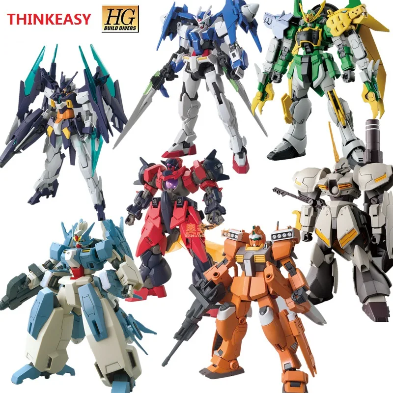 Модель Gundam HG 1/144 Banshee DUILD 00 DIVERS MAGNUM UNICORN Jegan GM DOVEN WOLF Delta Armor Unchained Mobile Suit детские игрушки