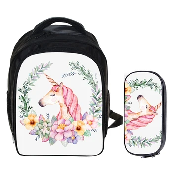 

children School Bag light Weight Girls Backpack fancy Unicorn printing backpack girls mochila escolar kindergarten bag for kids