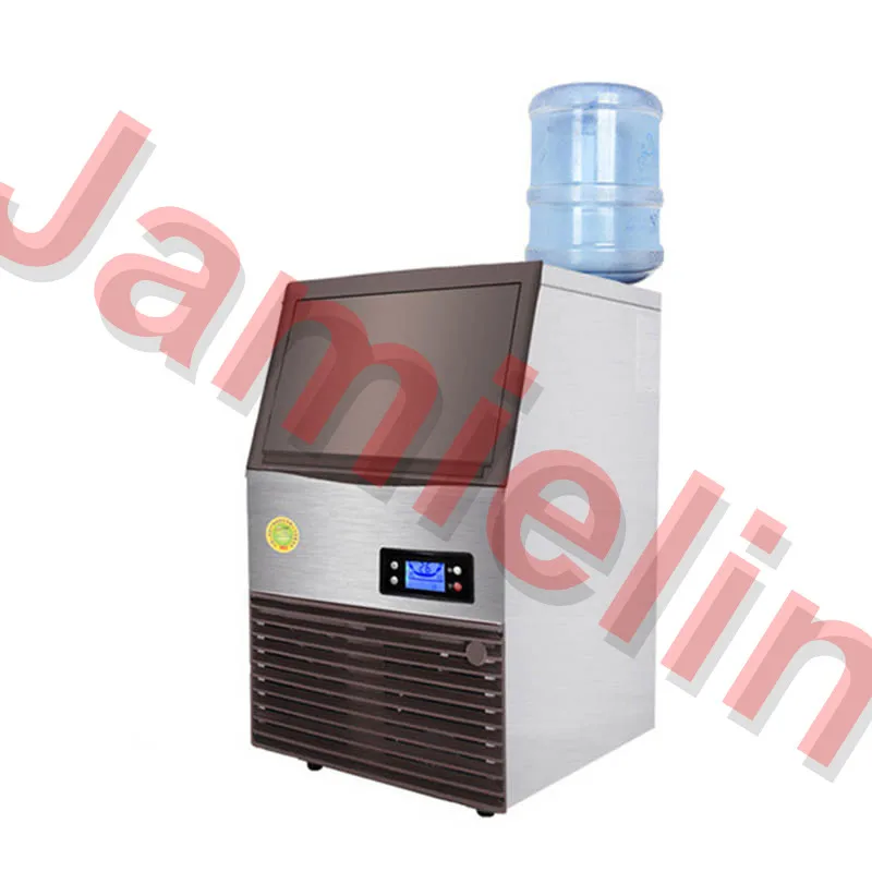 Jamielin Commercial Automatic Fresh Ice Maker 96kg/24H Square Ice Cube Making Machine Family Filter ice Maker
