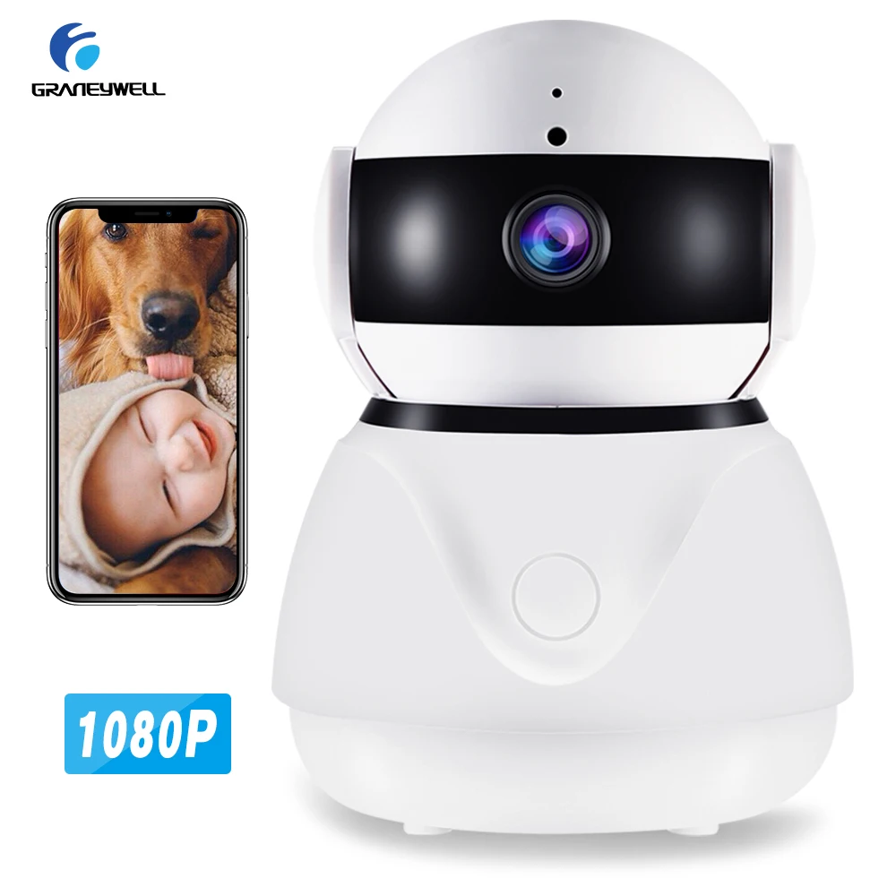 Graneywell IP камера 1080P HD CCTV объектив 2MP Wifi Детский Монитор Смарт ночное видение