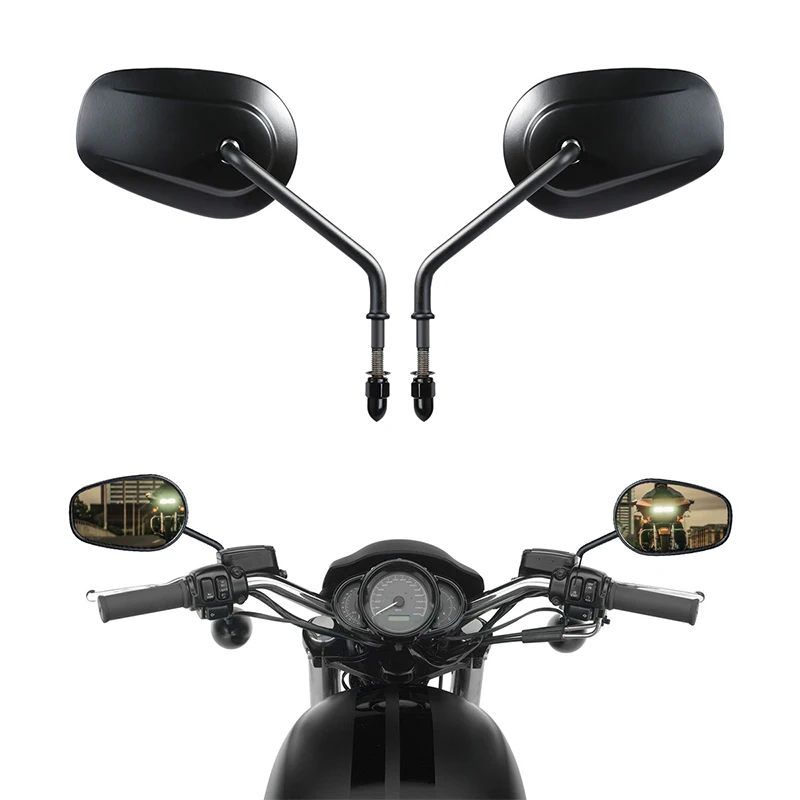 

Motorcycle 8mm Mirrors For Harley Road King Touring XL 883 SPORTSTER Road King Fatboy Softail Dyna Bobber Chopper Street