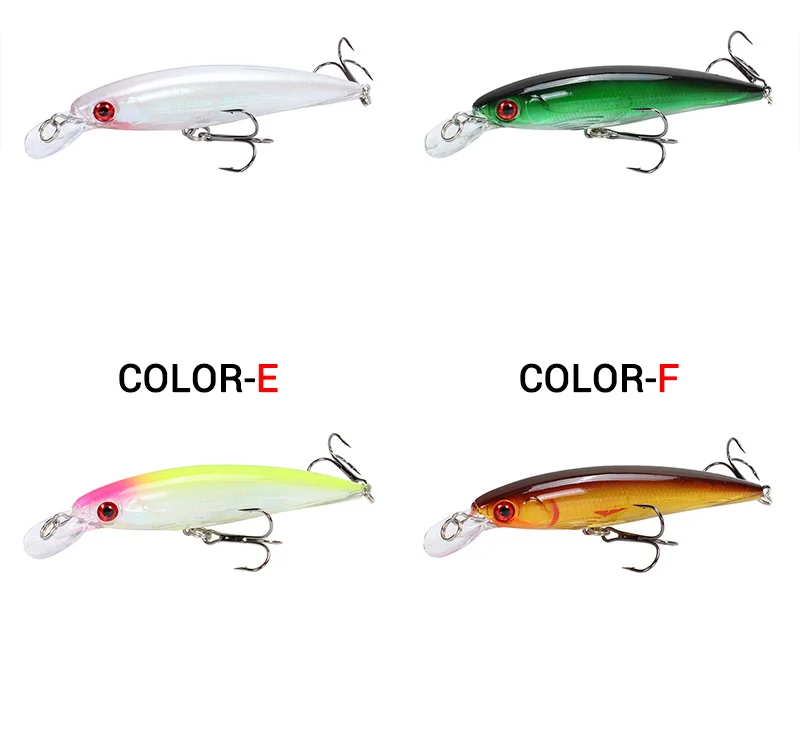 Amlucas Minnow Fishing Lure Laser Hard Bait 11cm 13.5g Floating Fishing Wobblers Crankbait 3D Eyes Swimbait Peche Fishing Tackle