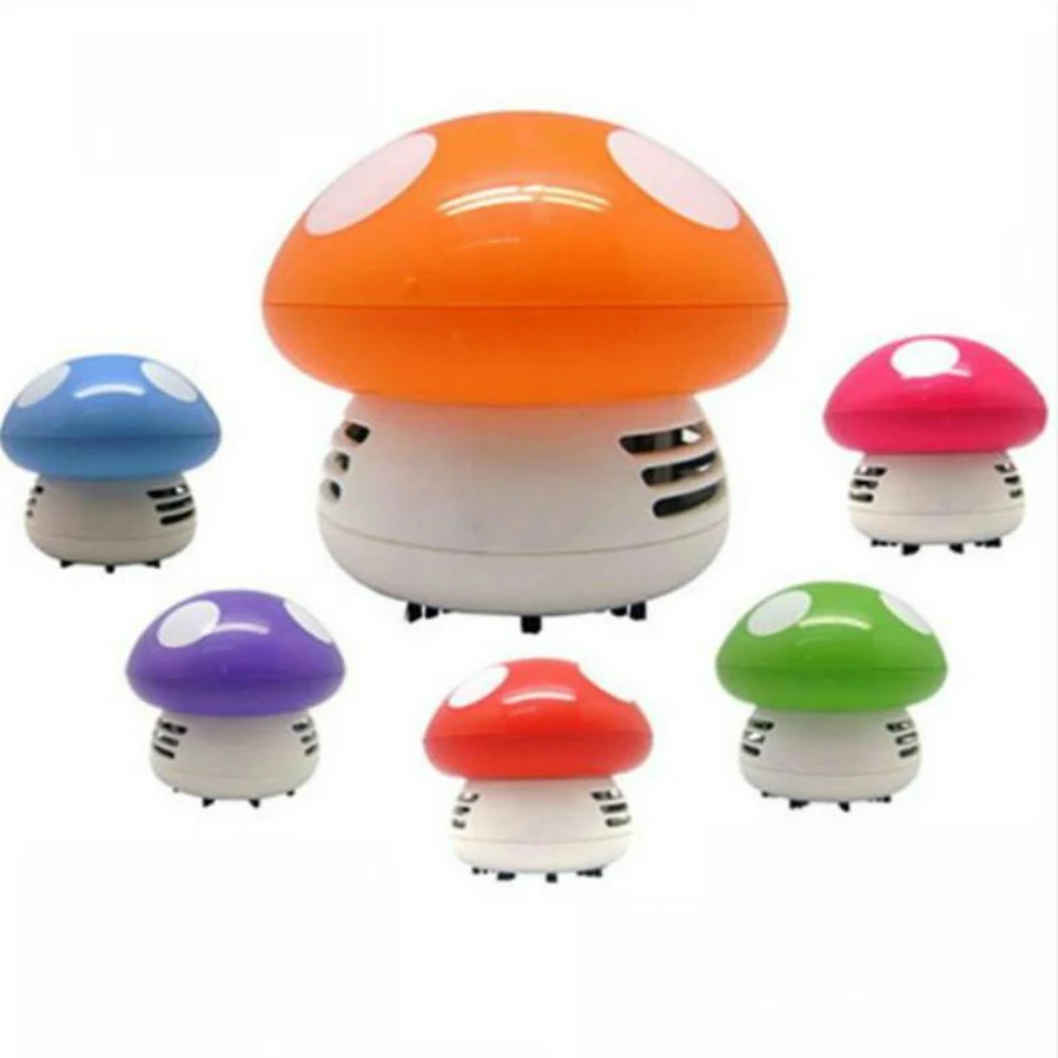 Cute-Mini-Mushroom-Corner-Desk-Table-Dust-Vacuum-Cleaner-Sweeper-D-IUS-New