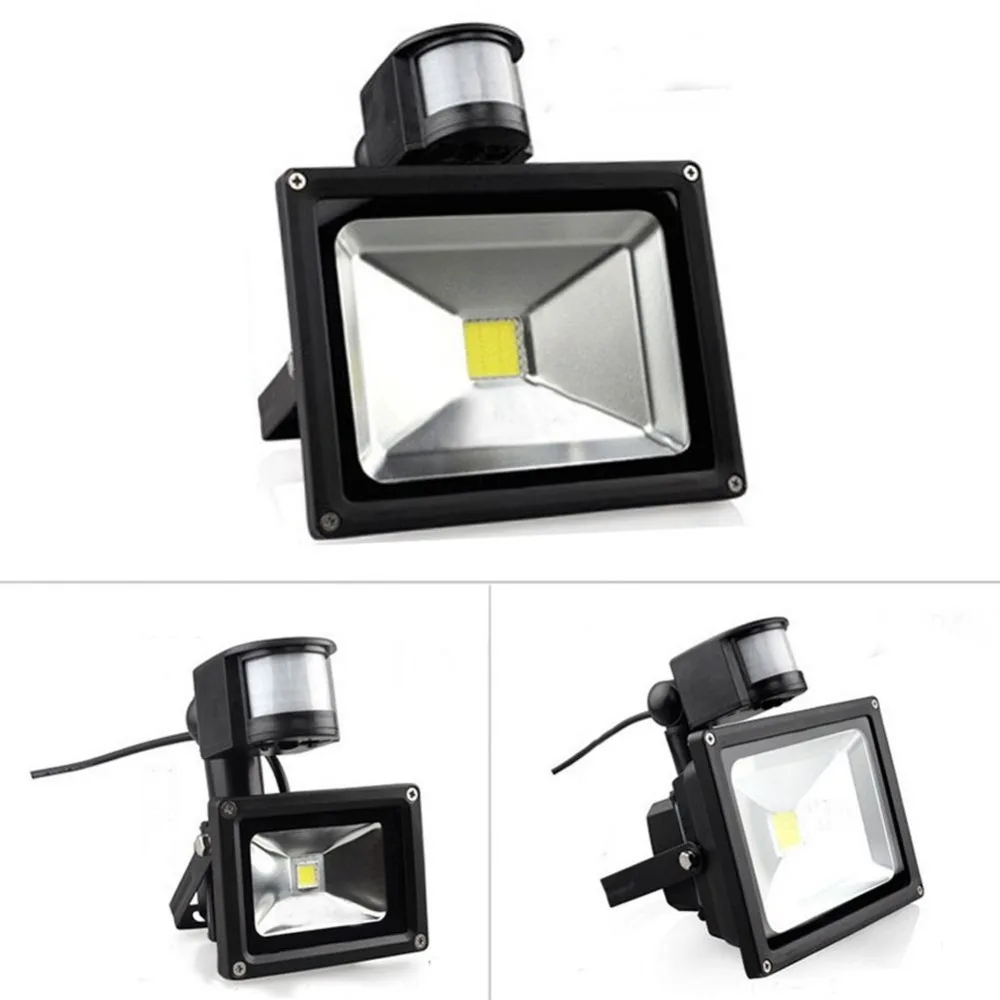 

IP65 Waterptoof Garden Lightings 10W White 800LM integrated PIR Sensor Security LED Flood Light 85-265V Outdoor Floodlight