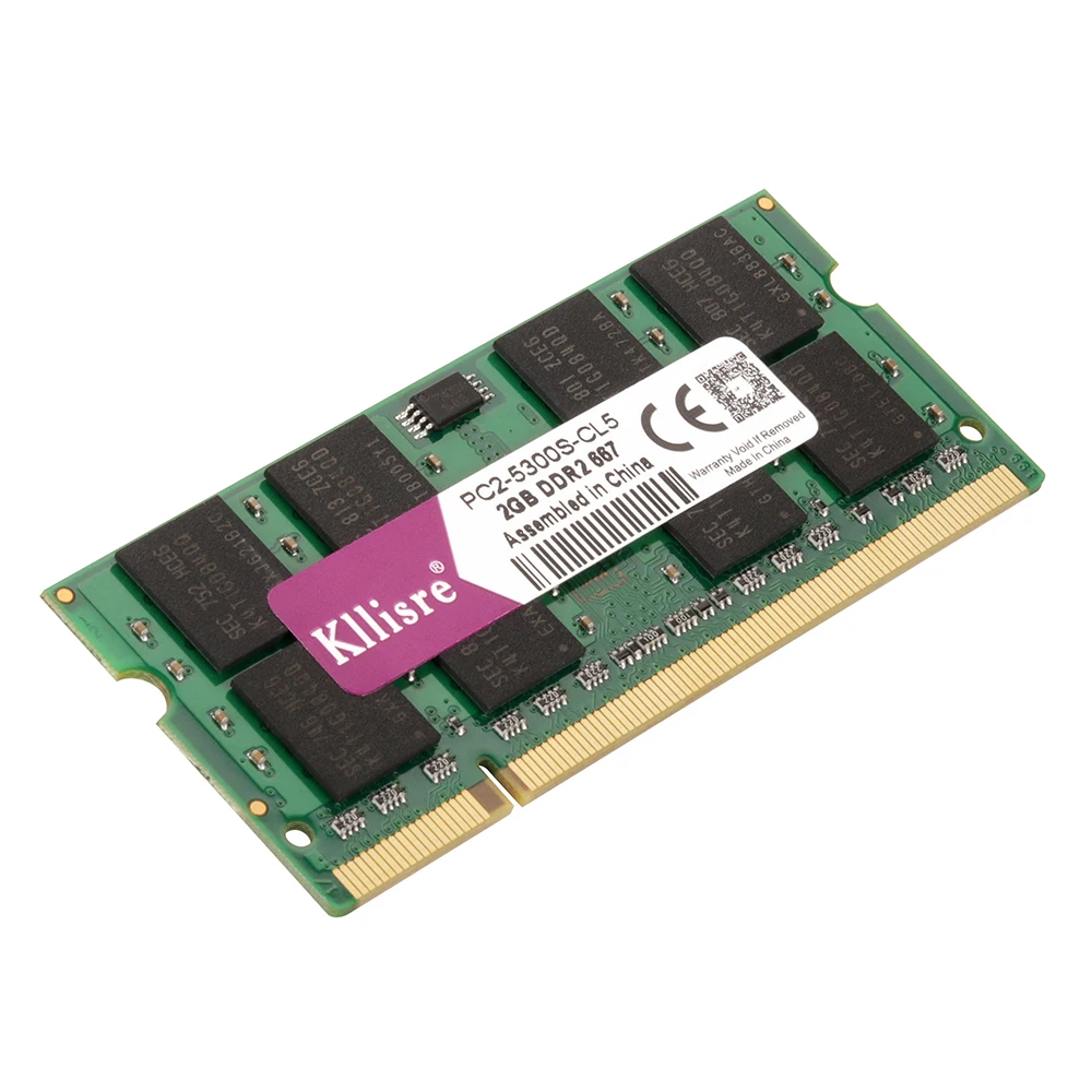 Kllisre ddr2 sodimm 2 Гб ram 800 667 МГц память ноутбука DIMM|memory dimm|ddr2 2gbddr2 |
