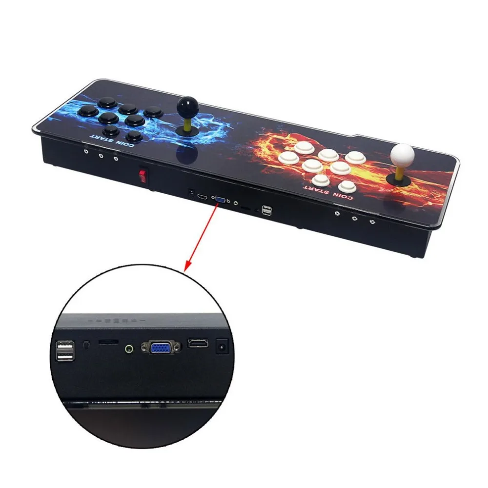 800 Games Home Multiplayer Arcade Game Console Kit Set Double Joystick Children Game Console For Home Party TV Bar
