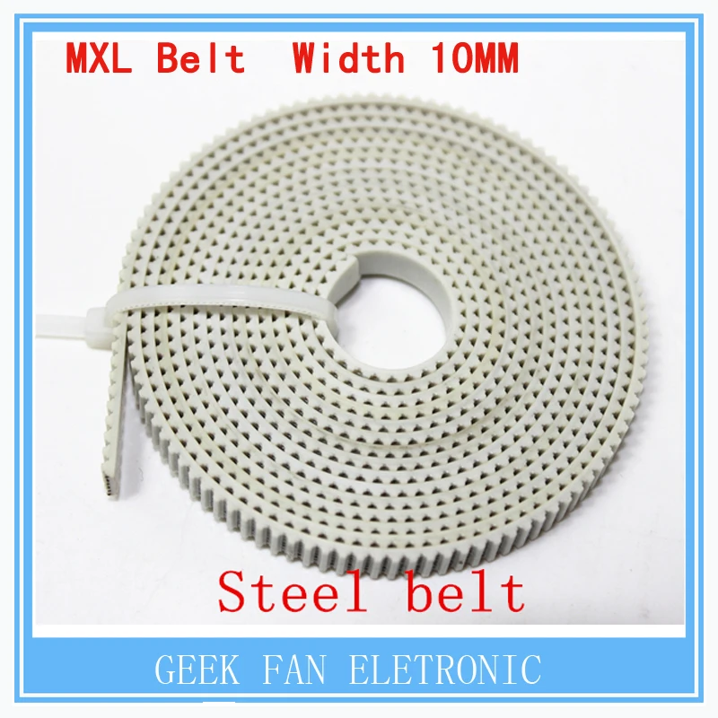 

NEW ITEMS 3D printer accessories.5meter MXL steel wire synchronous beltm width 10mm /PU open synchronous belt J351