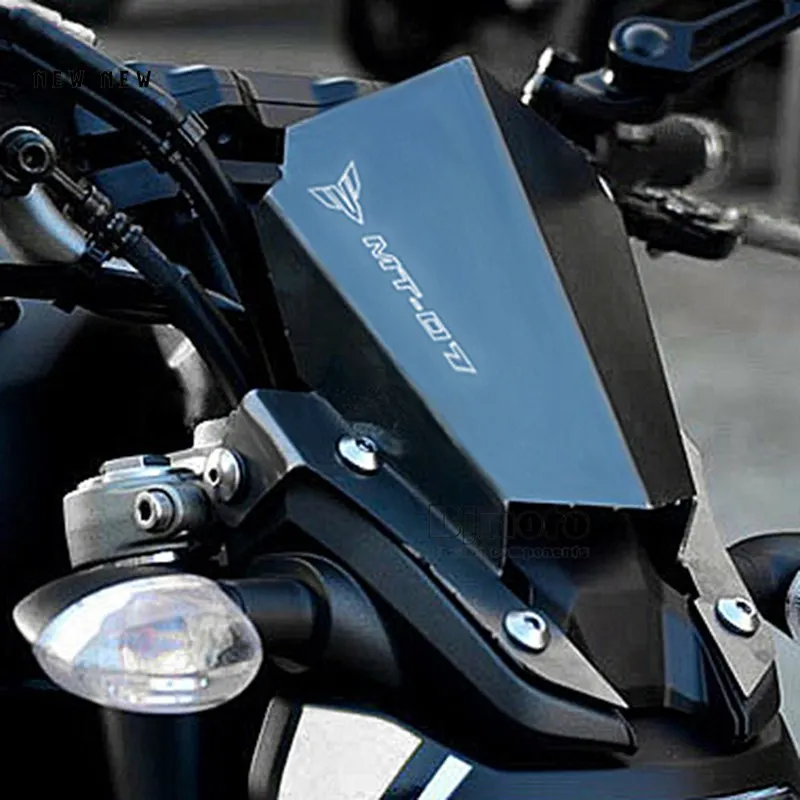 Для YAMAHA MT07 MT 07 FZ FZ07 2013 2014 2015 2016 2017 Мотоцикл CNC алюминиевый лобовое стекло мотоцикл
