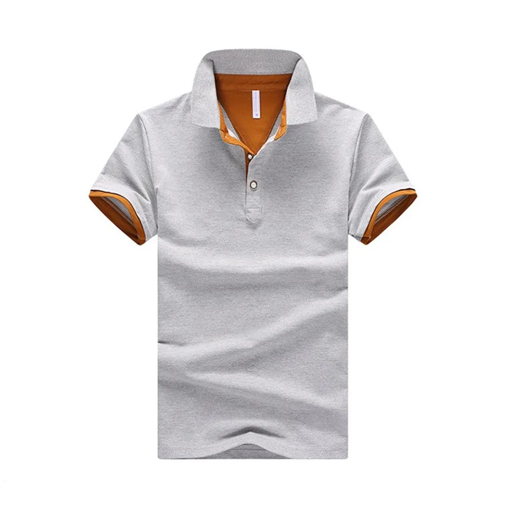 Рубашка поло мужская с коротким рукавом и воротником стойкой|polo shirt brand men|polo menpolo