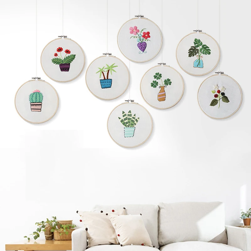 DIY-Ribbon-Embroidery-Needlework-Cross-Stitch-Kit-for-Beginner-Succulents-Plant-Prints-Sewing-Craft-Christmas-Gift (3)