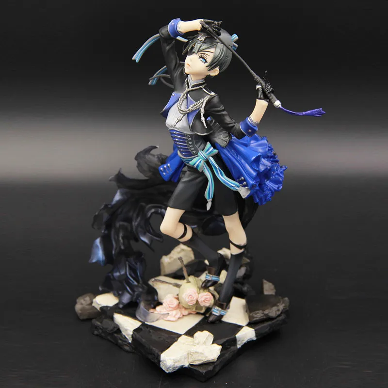 

Anime Black Butler Ciel Phantomhive PVC Action Figure Collectible Model doll toy 22cm