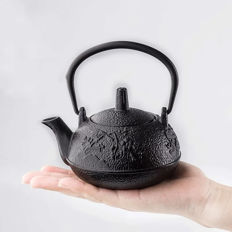 

New 1pcs Cast Iron Teapot Tea Pot Tetsubin Kettle Drinkware 300ml Kung Fu Infusers Metal Net Filter Cooking Tools Tea set