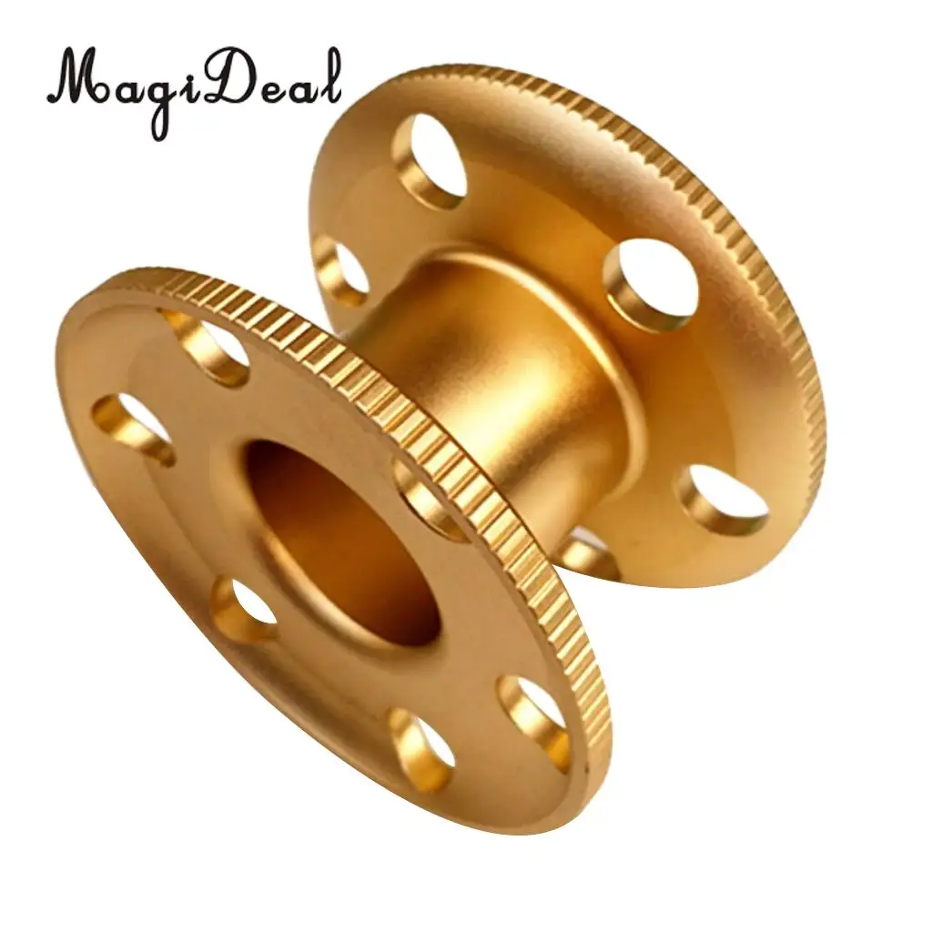 MagiDeal Durable Aluminum Scuba Diving Finger Spool Dive Reel Snorkeling Guide Line Spool for Water Sports Snorkeling Accessory