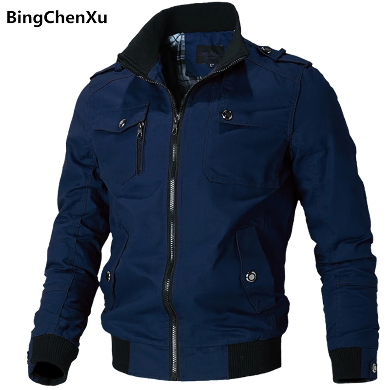 

Plus Size Military Jacket Men Spring Autumn Cotton Pilot Jackets Coat Army Men's Bomber Jackets Cargo Flight Jacket Male 4989