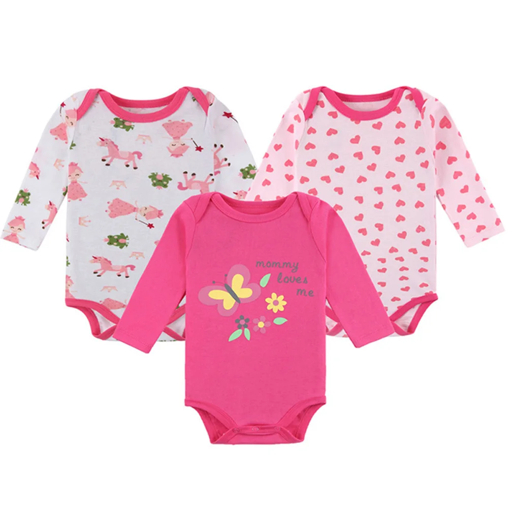 Baby Bodysuits Boy Girl Cotton Clothes for 0 to 12 Months Newborn