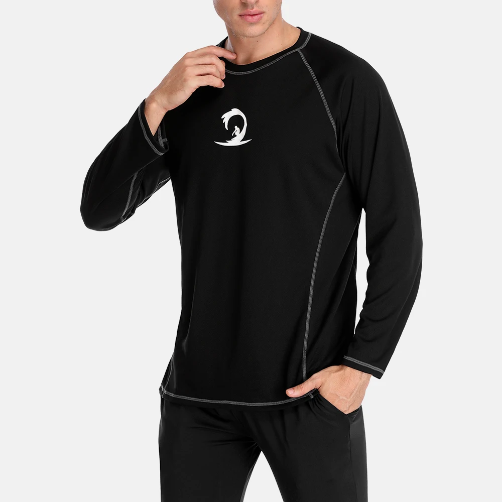 Мужская рубашка для дайвинга короткая с защитой от УФ лучей и принтом Rashguard Top UPF 50
