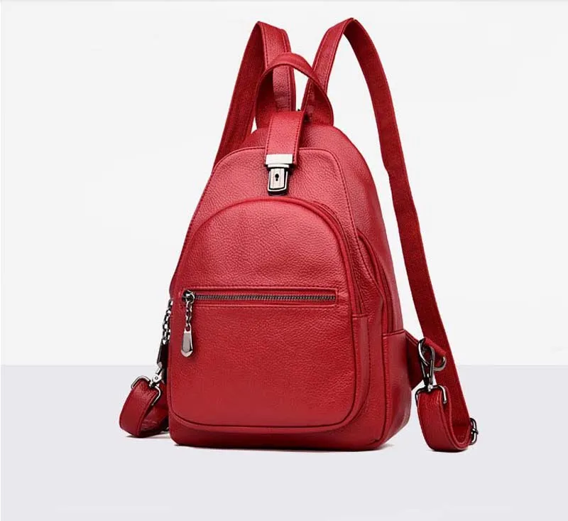 Кожаный рюкзак женский рюкзак школьный рюкзак Винтаж Путешествия Bagpack Sac Dos сумки на плечо для девочек Марка
