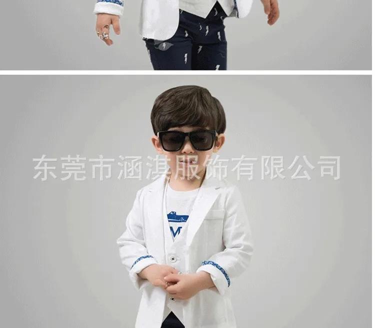 Весенний Детский костюм Блейзер для мальчиков Модный Тренч в английском стиле весенняя куртка