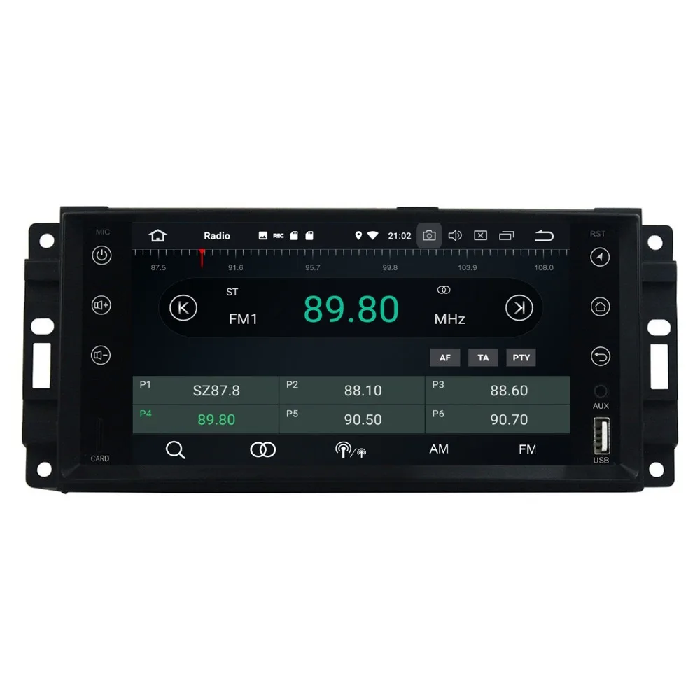 Perfect 4GB+32GB Octa Core Android 8.0 Car Radio DVD GPS Player for Jeep Grand Cherokee Compass Wrangler Journey Chrysler Sebring 300C 2
