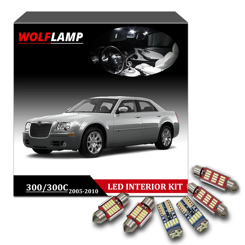 Us 18 65 35 Off Wolflamp 17pcs Super Bright White Led Interior Car Lights For 2005 2010 Chrysler 300 300c Map Light Dome Lamp License Plate Bulb In