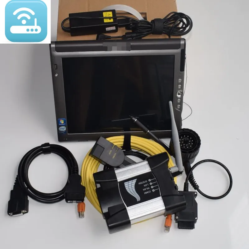  Automotive repair diagnosis tool For BMW Icom next wifi + Used laptop computer LE1700 4G +Expert mo
