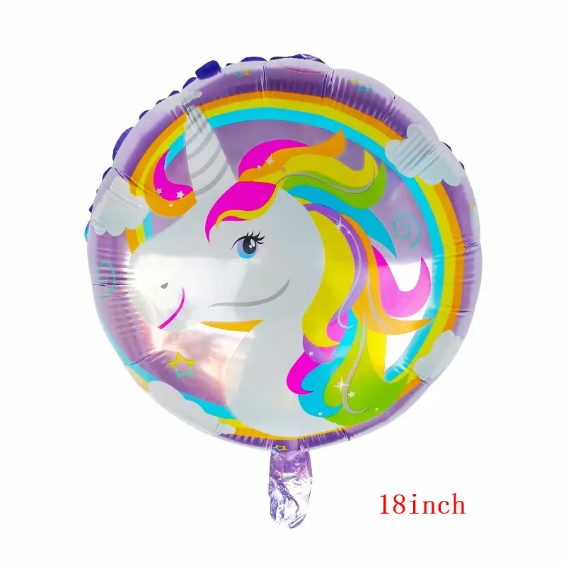 1pc Unicorn Balloons Engagement Wedding Children's Day Birthday Party Decoration Foil Balloon Unicorn Balloon Party Decoration - Цвет: Коричневый