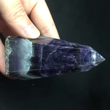 

AMW30 Healing Crystal 210g Amethyst Polished Wand Halloween Decoration