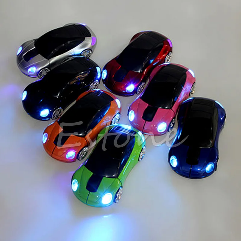 Computer font b Accessories b font 2 4GHz 3D Optical Wireless Mouse Mice Car Shape Receiver