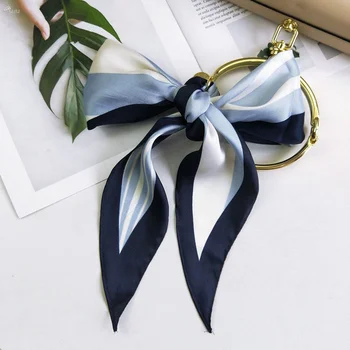 

AOMU Korea Fashion Mixing Color Small Square Satin Scarf Head Neck Scarf Elegant Women's Head Neck Silk Satin Scarf