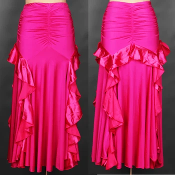 

Ballroom dance costume senior Fashion fishtail ballroom dance skirt for women ballroom dance competition skirt 5kinds of colors