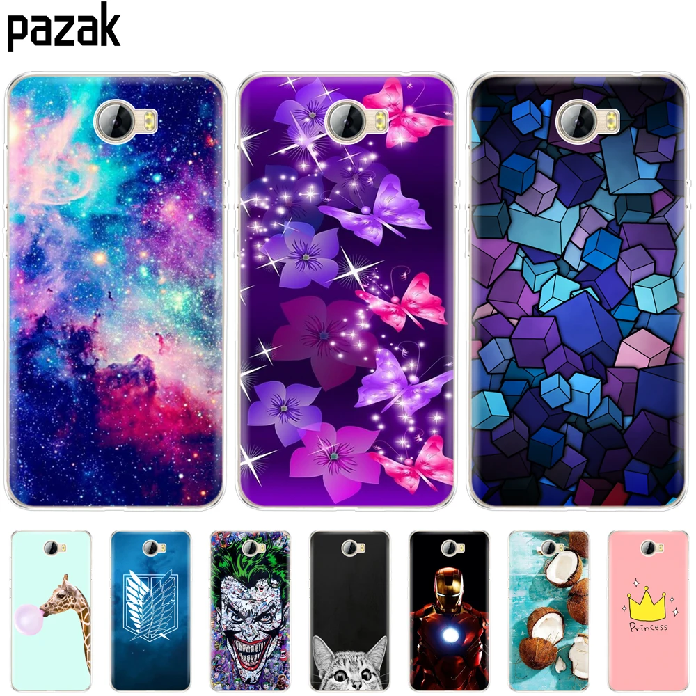 

Silicone Case FOR Huawei Y5 II Y5 2 / Y6 II Compact / Russia Honor 5A LYO-L21 phone case soft tpu back cover clouds sky coque