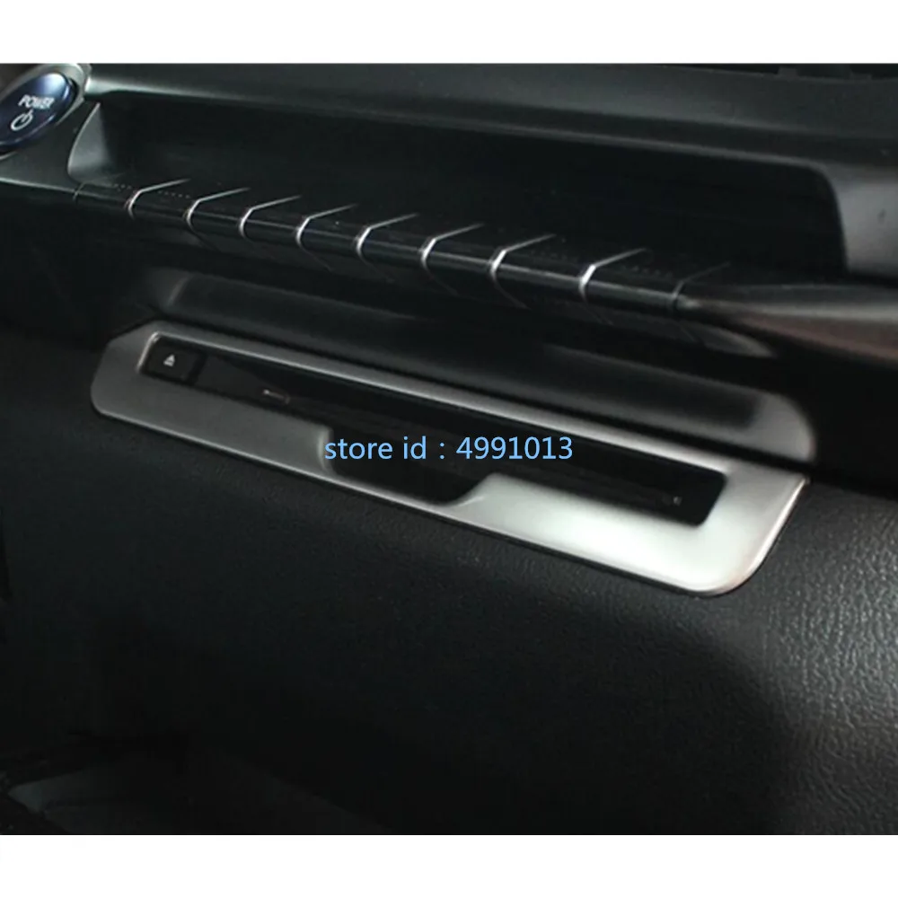 

Car garnish lamp trim ABS chrome front middle switch parking CD panel box frame 1pcs for Lexus UX 200H 250H 260H 2019 2020