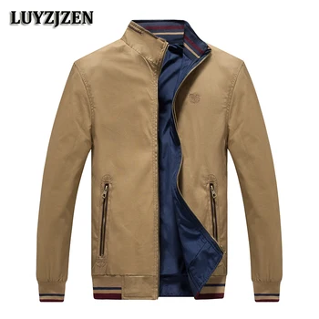 

LUYZJZEN Spring Autumnr Men Jacket 2018 Brand Casual Mens Jackets And Coats Men Outwear M-4XL Jacket Male Clothing Hot Sale K117